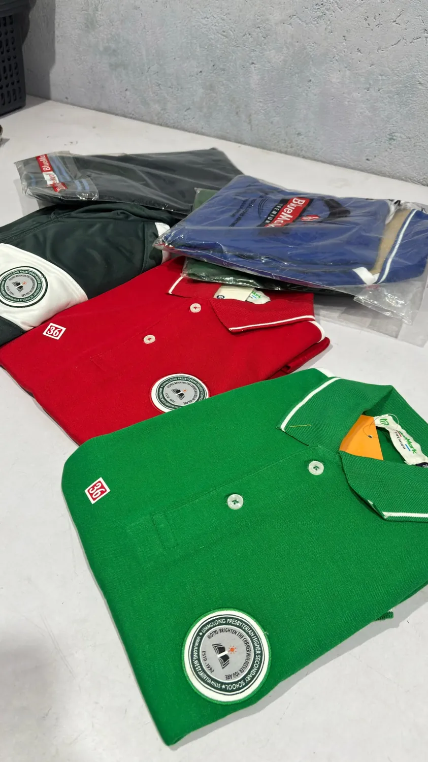 Real school polo uniforms produced for an institution