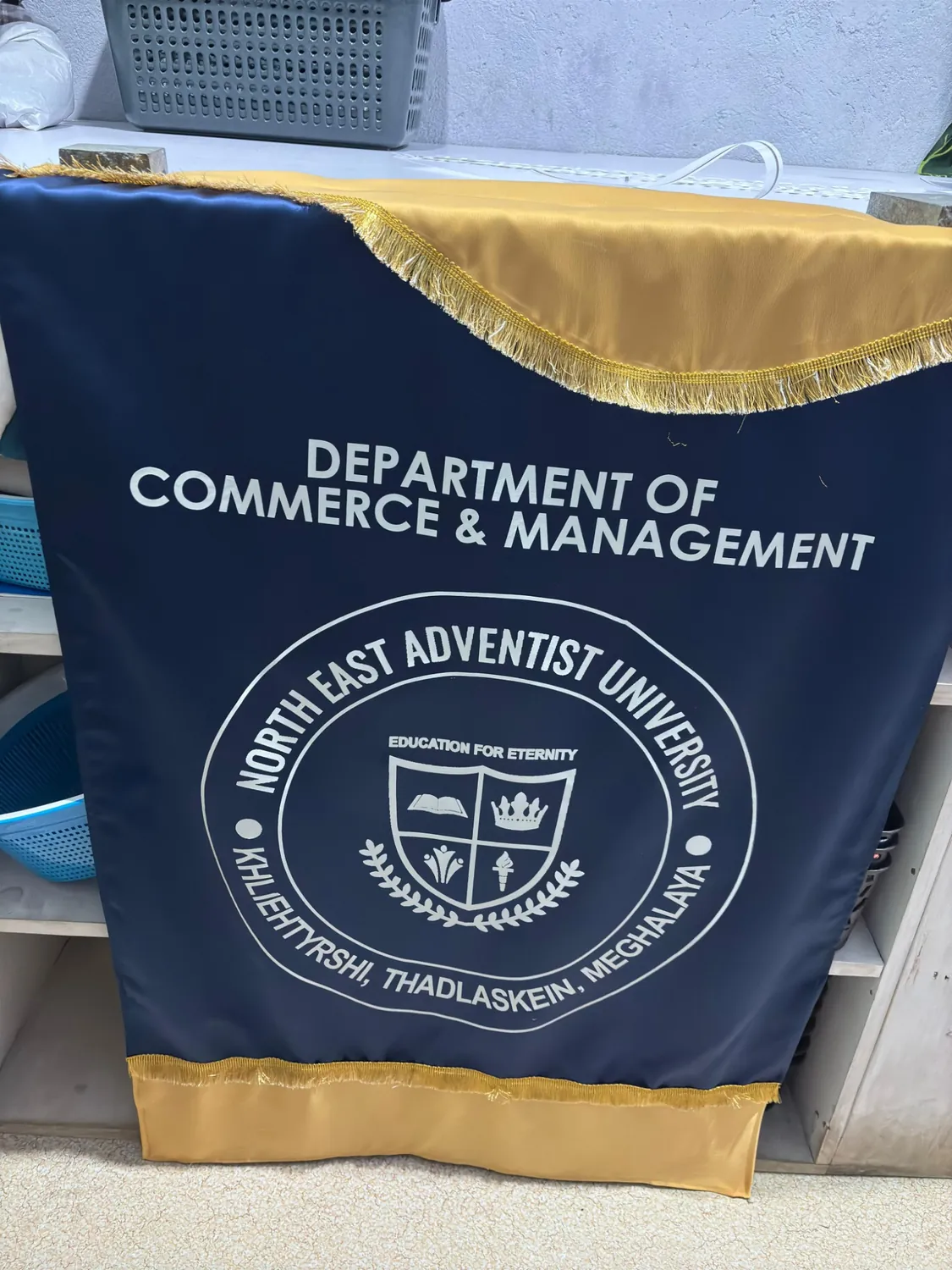 Custom institutional banner produced for North East Adventist University