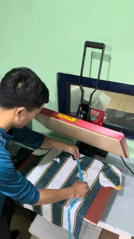 Heat press production